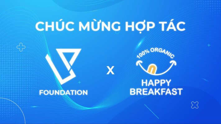 chúc mừng hợp tác với happy breakfast