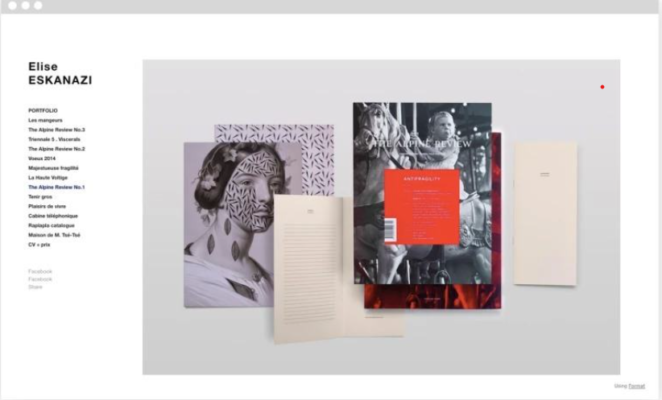 mẫu portfolio elise eskanazi