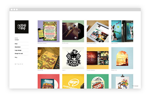 mẫu portfolio holy holy
